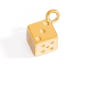 Pendentifs et Breloques de Mode Faits Main en Acier Inoxydable Plaqué Or 18K pour Femmes, Accessoires de Bijoux DIY - Product Image 5