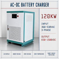 Convertisseur AC/DC industriel 120KW, 360V~530VAC, redresseur triphasé, alimentation 650-1500VDC, chargeur de batterie