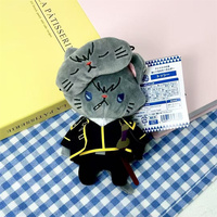 En gros Gintama Sakata Gintoki Katsura Shinpachi Kagura Chat Masqué 15CM Pendentif Porte-clés Peluche