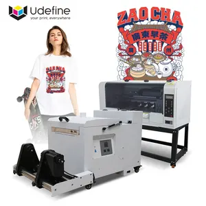 Udefine 12 inch 30cm Dual XP600 DTF Inkjet Printing Pet Film Printer Machine A3 DTF Printer For T-shirt