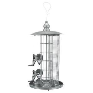 Mangeoire <span class=keywords><strong>pour</strong></span> <span class=keywords><strong>oiseaux</strong></span> sauvages suspendue en métal 3 en 1 <span class=keywords><strong>pour</strong></span> graines d'arachides et de Fatball Design en fer durable - Product Image 4
