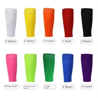 Chaussettes de football tricotées sur mesure, protège-jambes, chaussettes de sport sans pied, chaussettes de compression