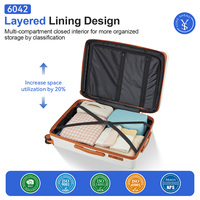 Vente en gros de valises blanches de 20, 24 et 28 pouces, logo personnalisé, valises rigides de luxe, ensemble de 3 valises à roulettes pour voyager