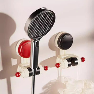 Maybe Adjustable Suction Cup <b>Shower</b> Head Holder Round No Drill Installation <b>Shower</b> Room <b>Accessory</b> - Product Image 1