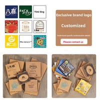 En gros, Boîtes à pizza jetables en carton kraft ondulé 7/8/9/10/12/13 pouces, Emballage à emporter en matériaux recyclés, avec poignée pour l'exportation alimentaire