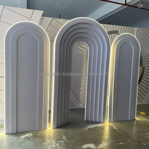 SMOOTH White Church Wedding <b>Backdrop</b> <b>stand</b> Wedding white rose flower decor Wedding acrylic <b>backdrop</b> <b>stand</b> - Product Image 4