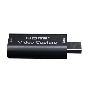 USB2.0 para HDMI placa de Captura de Vídeo 1080P 4K 60Hz Mini Caixa de Gravação Ao Vivo de Áudio & Vídeo Chapture suporte de entrada 4k para o jogo