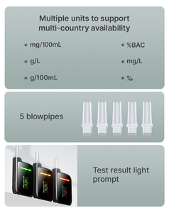Alcootest Airsemse H3 à large plage de <span class=keywords><strong>mesure</strong></span> avec capteur à pile, couleur personnalisée, 94x43x17.5mm - Product Image 3