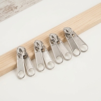 Tirette de fermeture éclair en alliage de zinc durable numéro 5, curseur de fermeture éclair en nylon double face pour sacs, vestes, accessoires de couture DIY