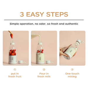 Licuadora Portátil Tipo-C de Frutas, Licuadora Manual, Vaso Mezclador, Trituradora de Hielo - Product Image 6