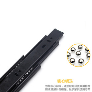 Riel deslizante de tres secciones para muebles, de acero laminado en frío, con amortiguación hidráulica, de Suzhou Science Popularization - Product Image 4