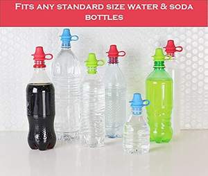 Botella de Agua Portátil Antiderrames para Niños, con Adaptador de Vaso y Tubo con Pajita para Beber, Tapa Antiderrames para Bebés - Product Image 2