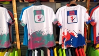 Camiseta deportiva para correr con estampado completo de poliéster 100%, camiseta de ajuste seco, camiseta de sublimación personalizada