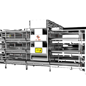 Nouvelles cages à poules pondeuses de haute qualité, type H, pour élevage intensif, avec perchoirs autonettoyants et système de collecte des déjections, pour usage agricole - Product Image 1