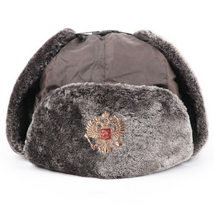 Sombrero soviético unisex <span class=keywords><strong>Ushanka</strong></span> ruso con orejeras correa de barbilla para clima frío - Product Image 6