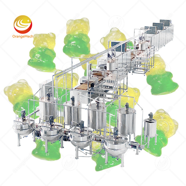 ORME Best Quality Starch Mogul Gummy Make Machine Fish Jelly Automatic Candy Production Line