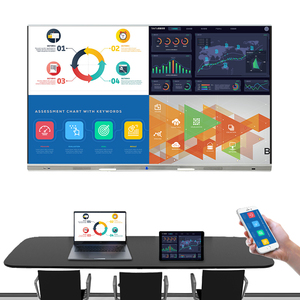 65Inch Smart Board Infrared Touch Screen <b>Wall</b>-Mounted Interactive Advertising <b>Display</b> for Classroom Shopping Mall Education - Product Image 3