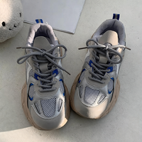 Nouvelles Chaussures Décontractées Blanches d'Été pour Étudiantes, Style Plateforme à Semelle Épaisse Super Tendance, Tige en Maille Respirante en EVA, Idéales pour le Sport
