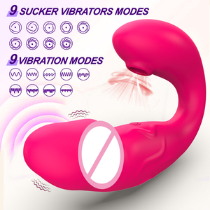 ไวเบรเตอร์ USB ชาร์จได้สำหรับ<span class=keywords><strong>ผู้หญิง</strong></span>จีสปอตไวเบรเตอร์เซ็กซ์ทอยพร้อมการกะและการดูดสำหรับจีสปอตและจุด - Product Image 2