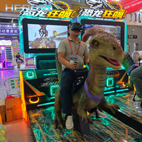 Simulateur VR de dinosaures HEROVR, très populaire, avec jeu de tir et mouvements dynamiques pour enfants