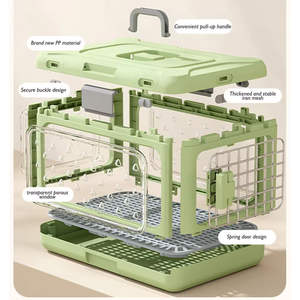 <span class=keywords><strong>Sac</strong></span> <span class=keywords><strong>de</strong></span> <span class=keywords><strong>transport</strong></span> pliable pour animaux <span class=keywords><strong>de</strong></span> compagnie avec fenêtres en maille respirante pour les voyages en extérieur, approuvé pour les sièges auto et les avions, grande capacité, pour chats - Product Image 5