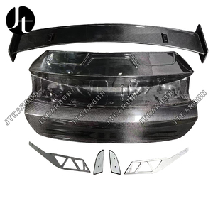 Pour <span class=keywords><strong>Porsche</strong></span> <span class=keywords><strong>Taycan</strong></span> 2019 2020 2021 <span class=keywords><strong>2022</strong></span> 2023 Aileron arrière en fibre de carbone sèche, couvre-coffre, spoiler, kits carrosserie, style Avante - Product Image 6