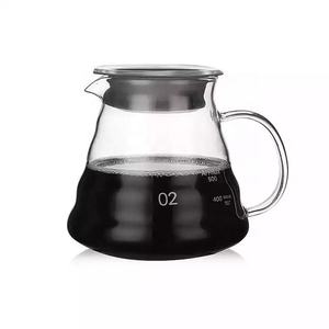 Venta al por mayor Clear <span class=keywords><strong>Cloud</strong></span> Range Coffee Server Jarra de café de vidrio estándar 360ml/ 580ml/ 780ml Tetera de café de estilo japonés - Product Image 3