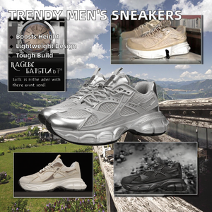 Zapatillas Deportivas Casuales para Hombre, Diseño Original, Aumento de Altura, Transpirables, Ligeras, Malla MD, Venta Directa de Fábrica - Product Image 2