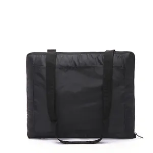 Matras Piknik Tahan Air 2 Lapis Fleece Oxford/Polar Cetak dengan Tote Selimut Piknik Portabel Lipat Ritsleting Ke Dalam Tas dengan Pegangan