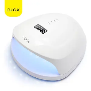 LUGX 60w Double Light Uv Curing Lamp Machine Portable Wireless Nail Dryer Cordless Rechargeable Uv Led Light Lamp For Nail
