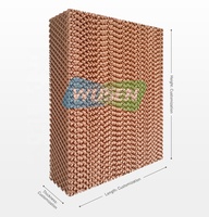 WUSEN 7090 100/150mm Panneau de refroidissement en cellulose alvéolé pour ventilation d'élevages de poulets de chair et de poules pondeuses