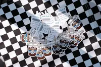 Cartes à gratter personnalisées avec logo imprimé pour jeux de fête, cartes cadeaux en papier personnalisées, cartes de remerciement professionnelles à gratter