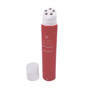 Customizable Metal Roller Ball applicator 120g Eye Skin Care cream empty Tube for cosmetic packaging