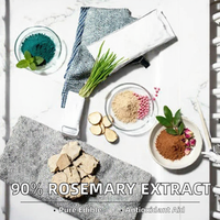 Poudre d'extrait de plante de qualité alimentaire de qualité supérieure acide carnosique romarin antioxydant supplément mélange bouteille tambour extrait de myrtille