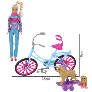 Mili 11,5 \ "muñeca de princesa de dibujos animados suave educativa para jugar en casa <span class=keywords><strong>juguete</strong></span> para niñas con 3,5 \" enano mascota carro niña serie - Product Image 3