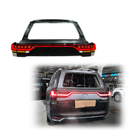 Pour land cruiser lc200 led à travers le feu arrière avec porte arrière 2008-2021