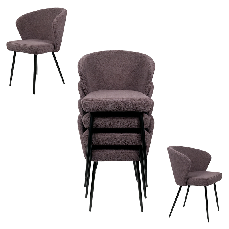 High Quality Metal Legs Dining Chair
