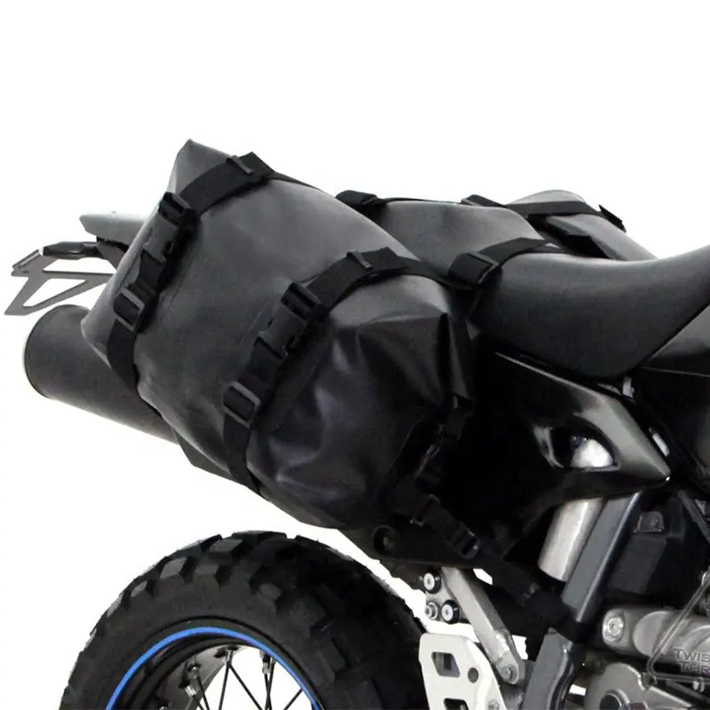 Borse laterali per moto in Nylon PVC di alta qualità nero impermeabile asciutto 25L 30L borsa laterale per moto attrezzatura per zaino fornitore della cina