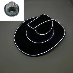 Led <span class=keywords><strong>Hat</strong></span> Party Senior Unieke Hoed Met Verlichting Kleurrijke Holografische Voor Vrouwen Groothandel Custom Logo Goedkope Pet <span class=keywords><strong>Cowboy</strong></span> Hoed - Product Image 2