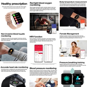 Vanssa người phụ nữ người đàn ông Thể Thao Smartwatch 1.81 "Màn hình vuông IP68 không thấm nước NFC h ban nhạc App BT cuộc gọi reloj mới thông minh đồng hồ T92 - Product Image 3