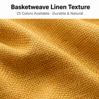 Tissu d'ameublement de luxe 100 % polyester aspect lin, tissé, teint, respirant, uni, pour canapé, textile d'ameublement, vente en gros