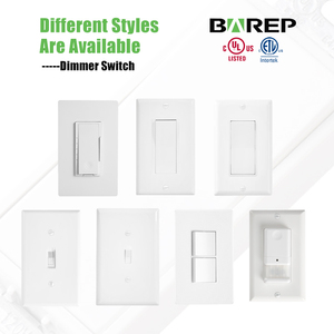 Interrupteur à bascule double blanc homologué UL Barep, 15A 120V, interrupteur combiné unipolaire avec <span class=keywords><strong>plaque</strong></span> murale à clipser - Product Image 6