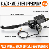 New Electric Motorcycle Brake Master Cylinder Upper Pump Disc Brake Lever Oil Pump Assembly Aluminum Alloy M8 M10 Left Right