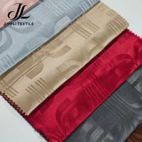 Tissu de rideau jacquard occultant et isolant thermique, motif personnalisé, couleur assortie, 100% polyester, échantillon stable, production en gros