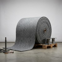 Rouleau de feutre de laine industriel aiguilleté écologique en gros, 80-500 g/m², épaisseur, largeur, longueur et couleur personnalisables, sur commande