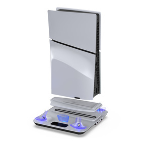 PS5 Pro Multi Function Cooling <b>Stand</b> With <b>Controller</b> And VR Charging Dock For PS5 Slim Pro Console Storage Rack - Product Image 2