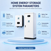 Système de stockage d'énergie domestique IP65 CAN LiFePO4, batterie solaire murale empilable 15,36 kWh 95% DOD pour l'alimentation quotidienne des ménages