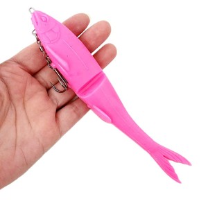 Leurres souples en plastique multi-segments pour la pêche en mer et en bateau, appâts artificiels souples pour la pêche au <span class=keywords><strong>brochet</strong></span>, au luciole et au <span class=keywords><strong>Rapala</strong></span> - Product Image 5