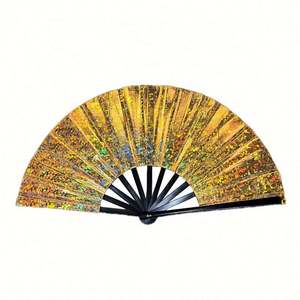 Abanico Plegable de Tela de 13 Pulgadas con Logotipo Holográfico Personalizado, Abanico Grande para Regalo Promocional - Product Image 5