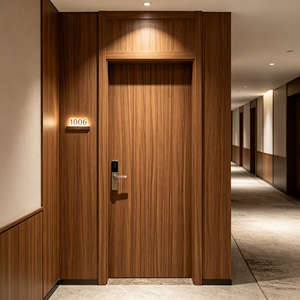 <span class=keywords><strong>Porte</strong></span> insonorisée 46 dB pour hôpitaux et écoles, surface en mélamine, joint de type T, <span class=keywords><strong>porte</strong></span> <span class=keywords><strong>acoustique</strong></span> pour l'infrastructure européenne - Product Image 2